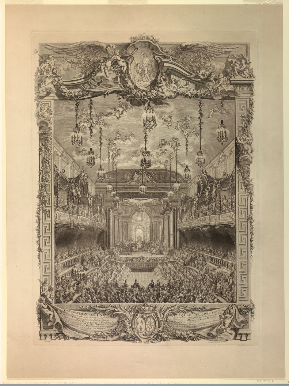 Výzdoba divadelního sálu od Charles Nicolas Cochin the younger