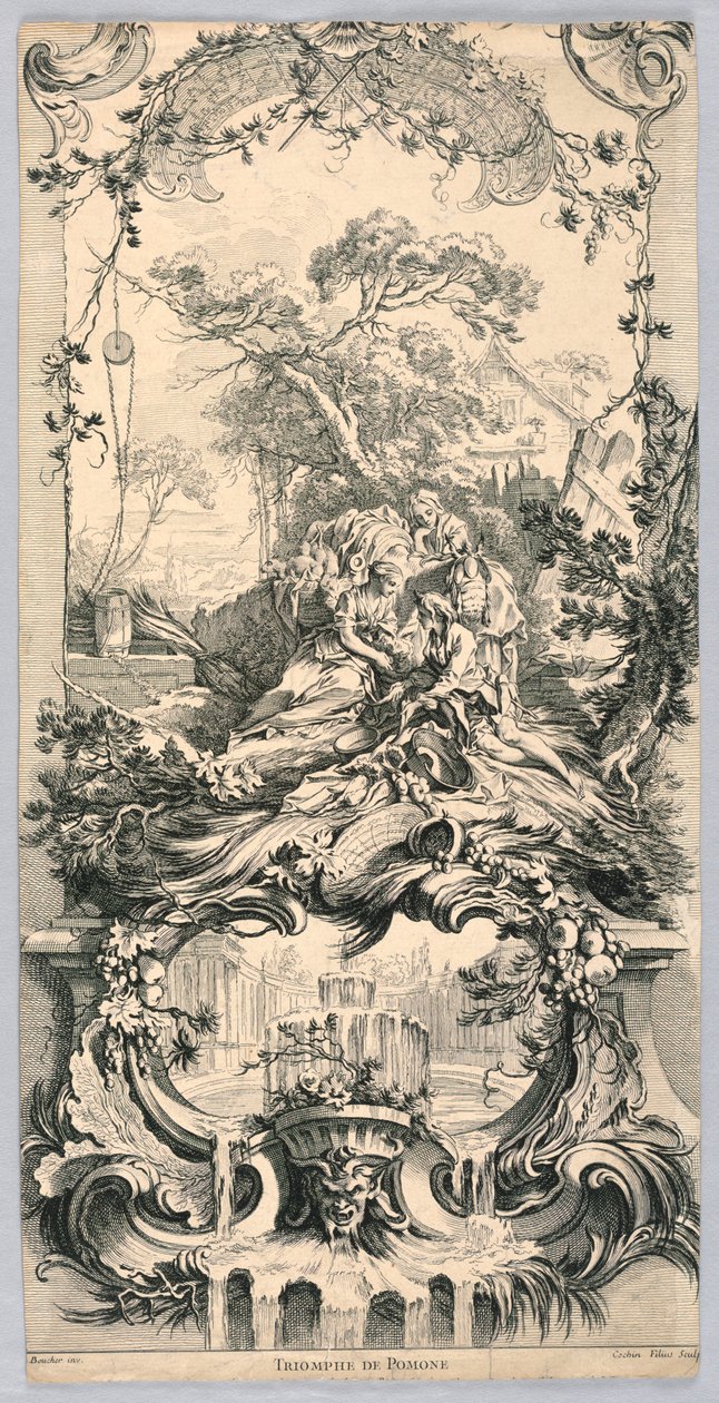 Triumf Pomony od Charles Nicolas Cochin the younger