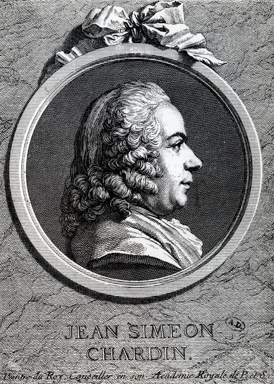 Jean Simeon Chardin (mědirytina) od Charles Nicolas II Cochin