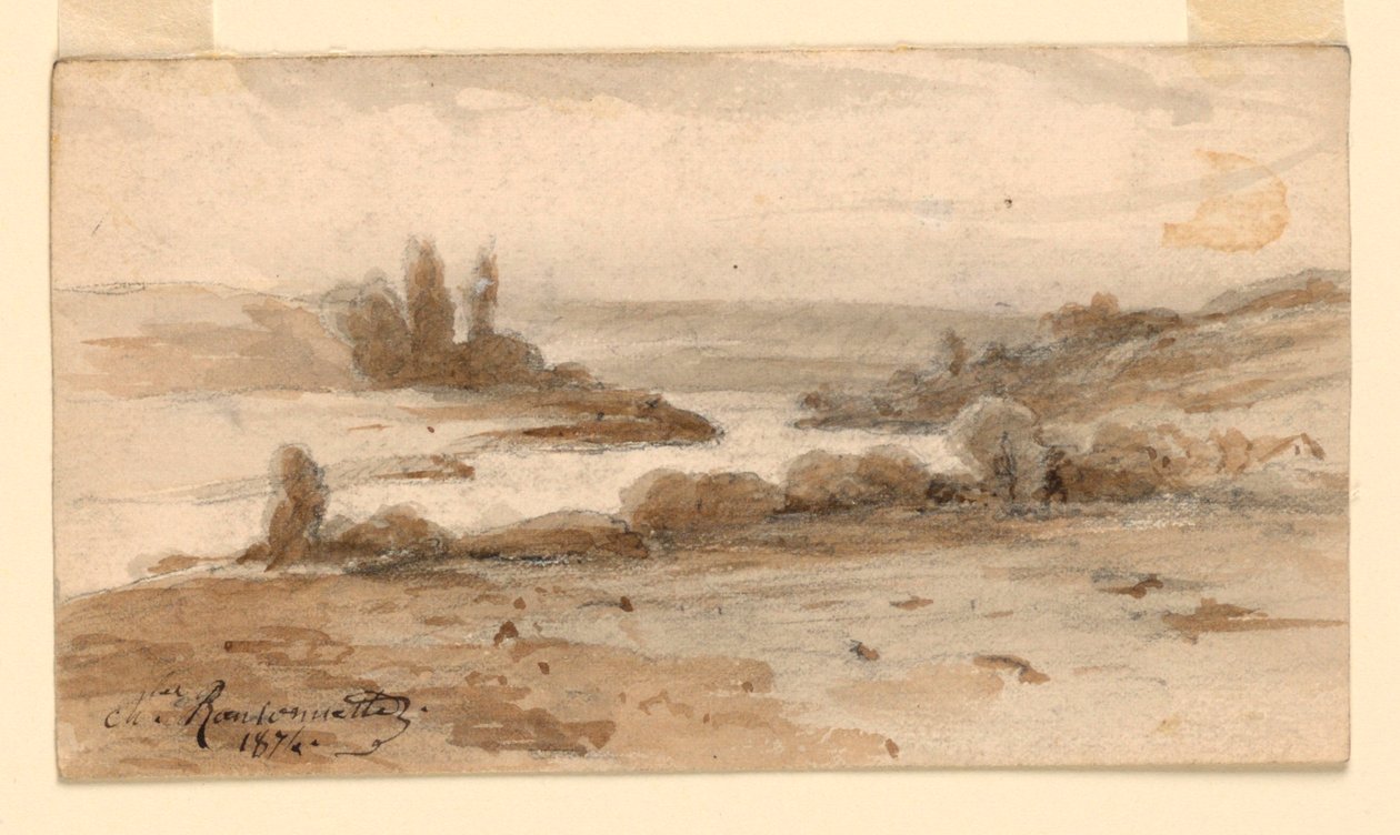 Krajina od Charles Nicolas Ransonnette