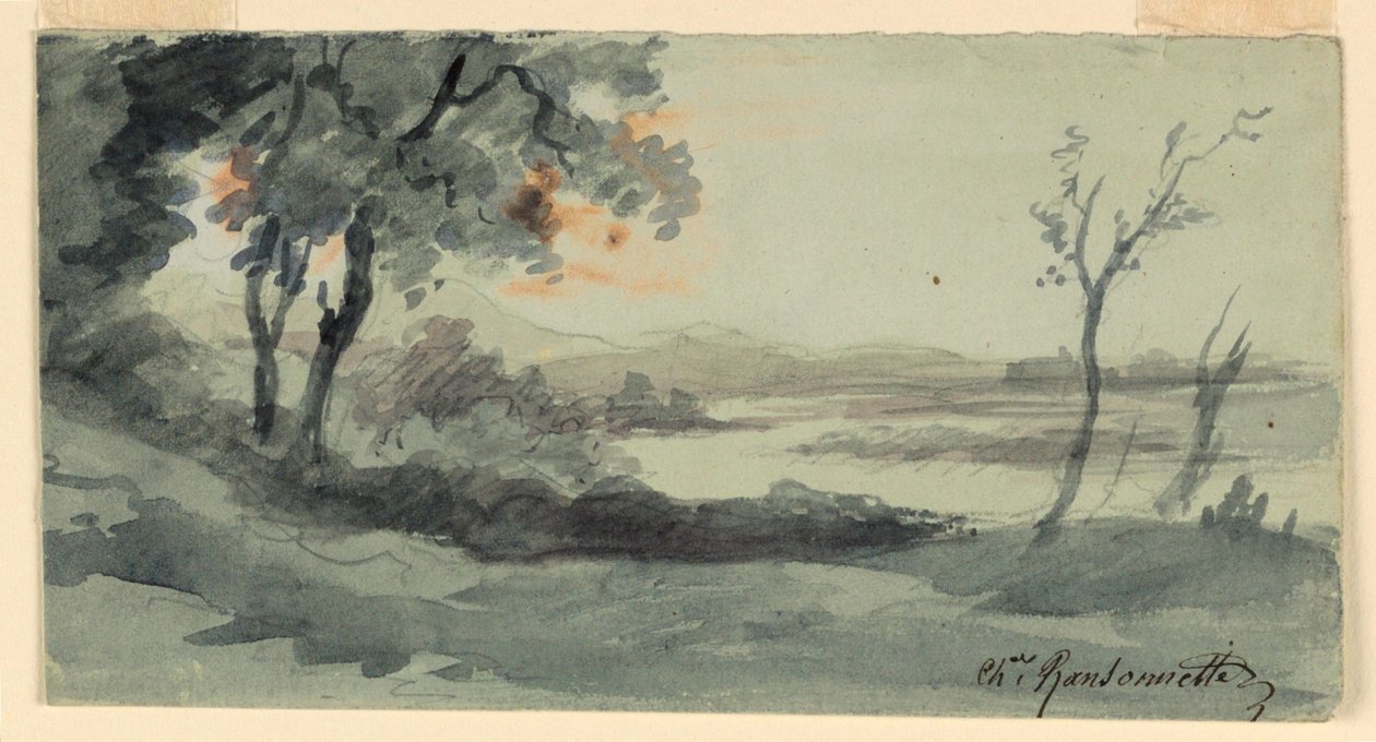 Břehy Seiny od Charles Nicolas Ransonnette