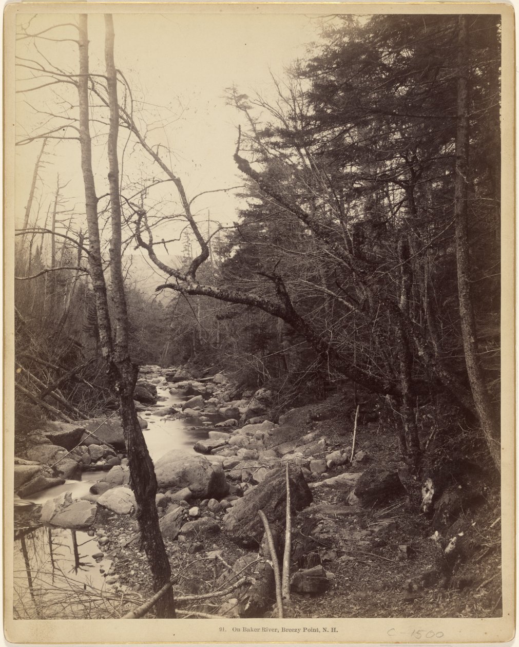 Na řece Baker River, Breezy Point, N.H. od Charles P. Hibbard