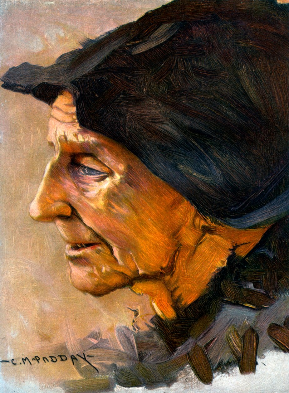 "Studie hlavy", 1906. od Charles Padday