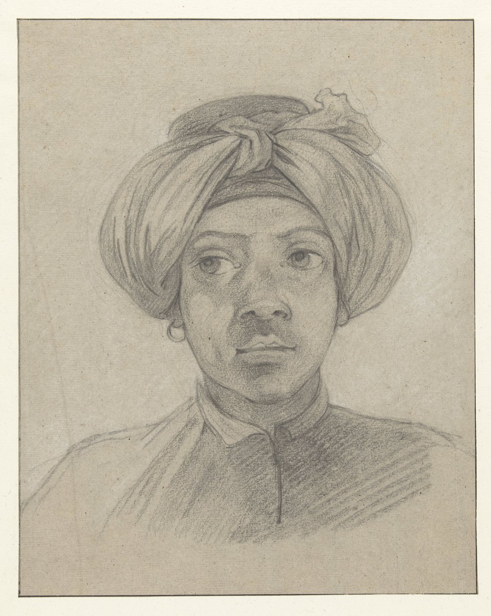 Studie hlavy mamlúka od Charles Parrocel