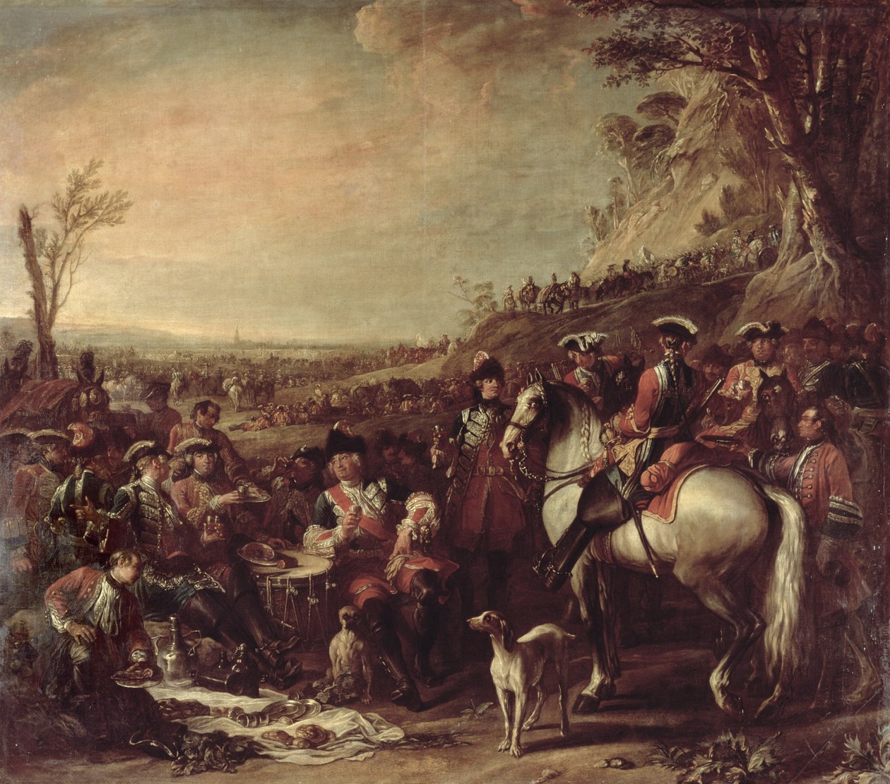 Jízdní dragouni královské domácnosti, 1737 od Charles Parrocel