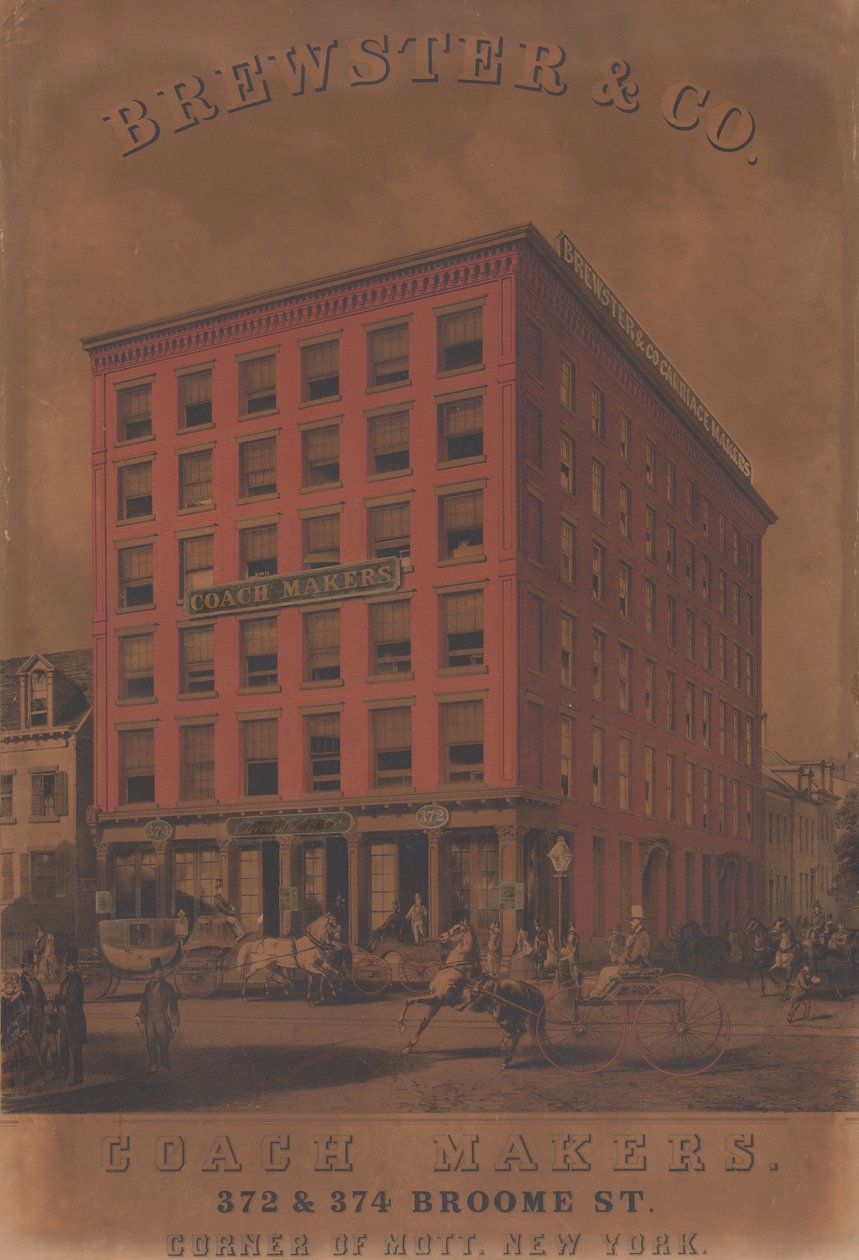 Brewster & Co. Coach Makers, 372 & 374 Broome St., ca. 1860-70 od Charles Parsons
