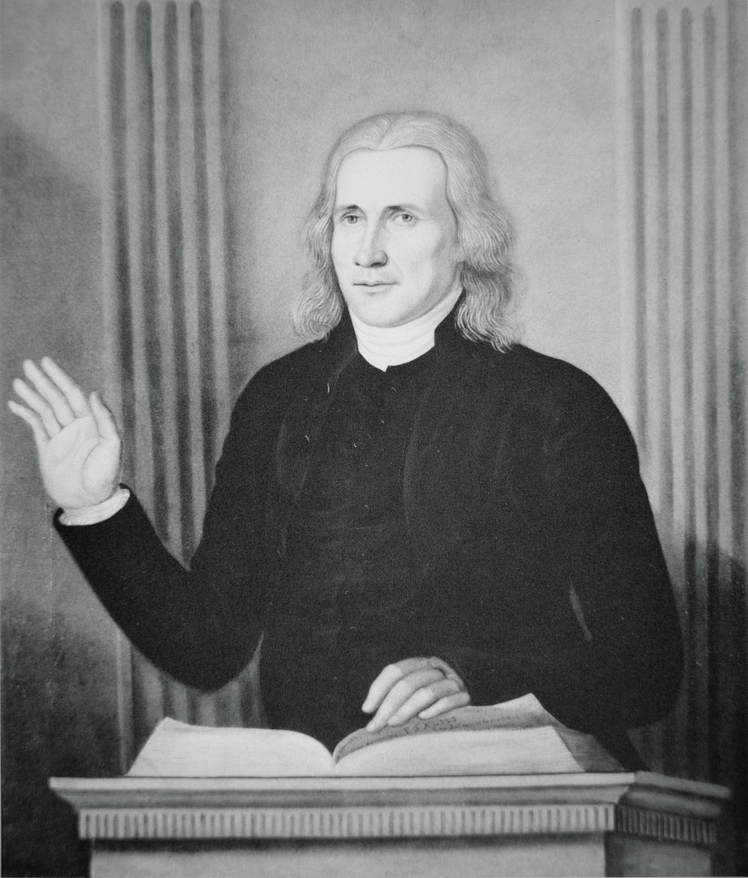 Francis Asbury (litho) od Charles Peale (after) Polk