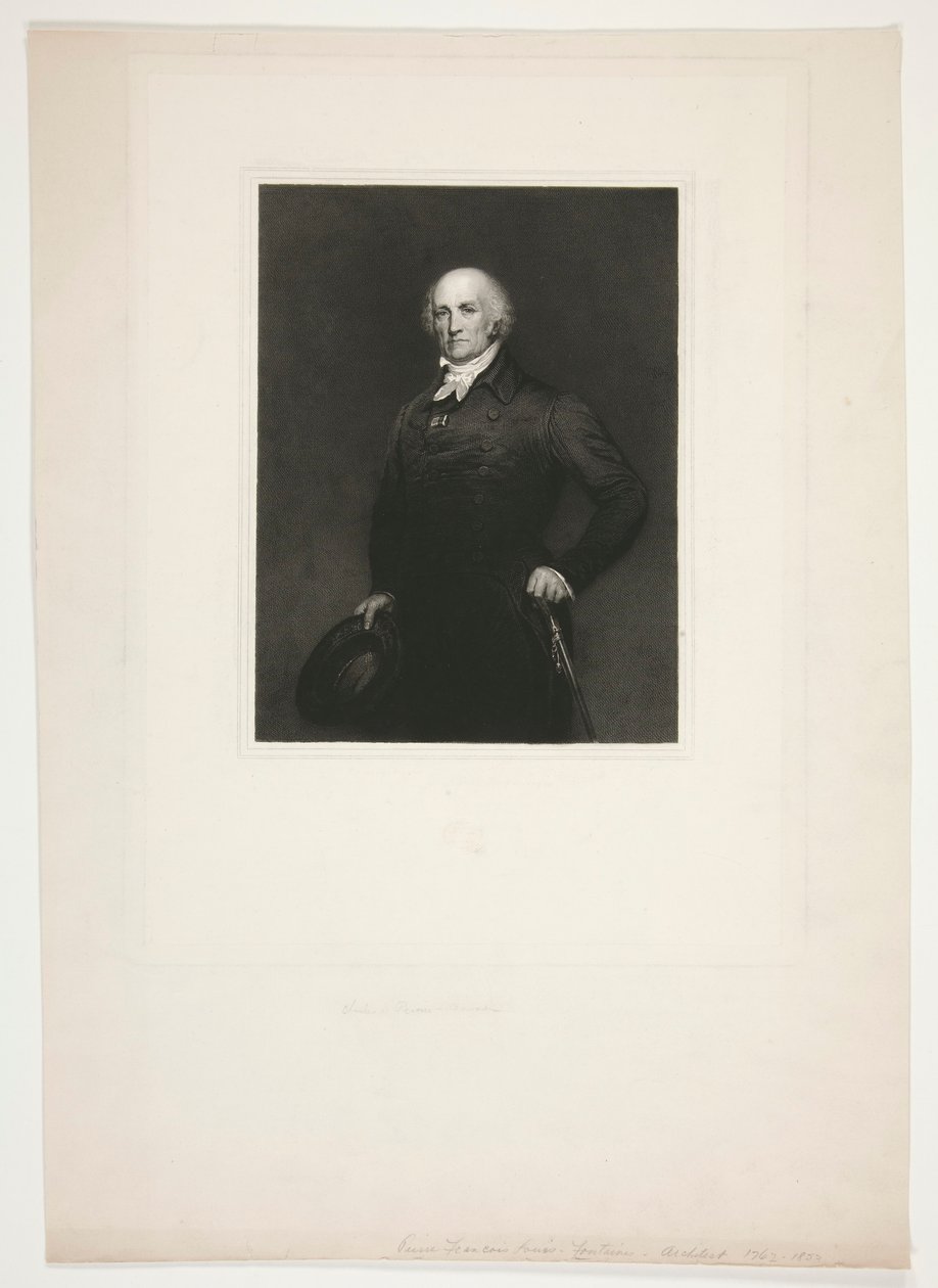 Portrét Pierre-Fran?ois L?onard Fontaine od Charles Percier