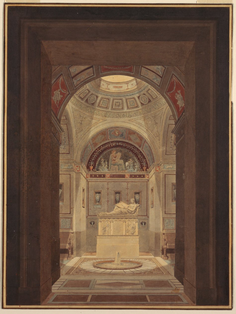 Sepulkrální komora od Charles Percier
