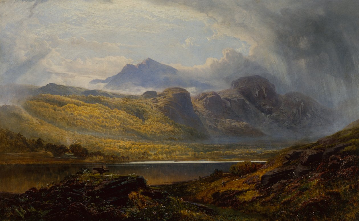 Llyn Crafnant, Moel Siabed v dálce, Severní Wales od Charles Pettitt