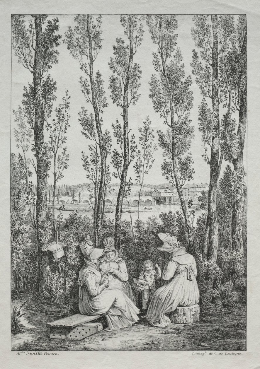 Piknik. od Charles Philibert Lasteyrie du Saillant