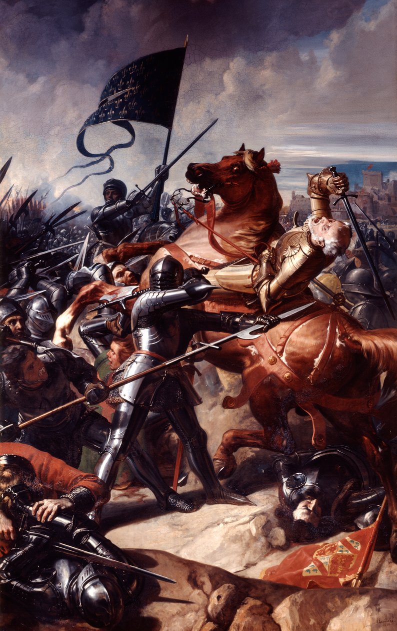 Bitva u Castillonu, 1453 19. století od Charles Philippe Auguste Lariviere