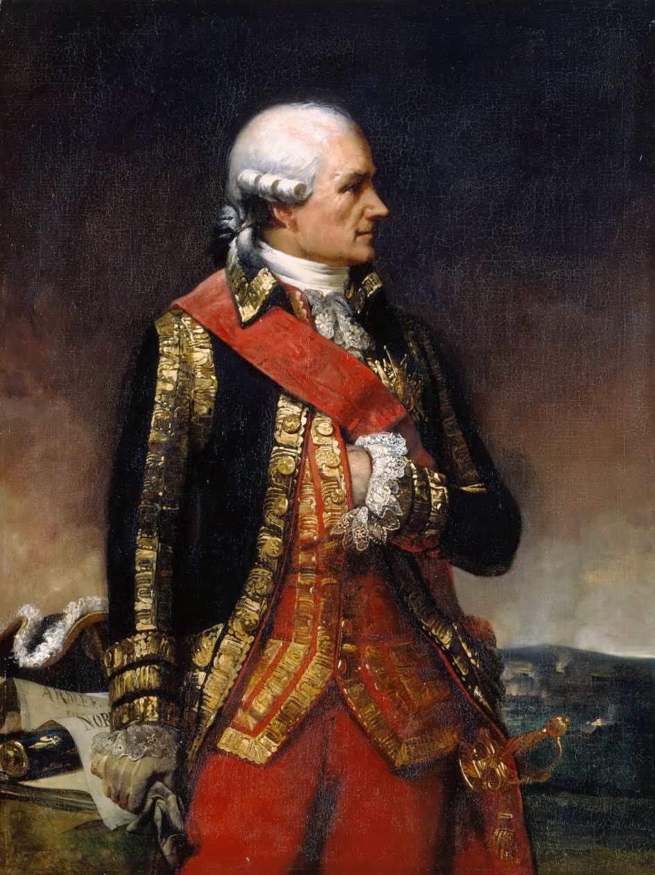 Jean-Baptiste-Donatien de Vimeur, hrabě de Rochambeau od Charles Philippe Lariviere