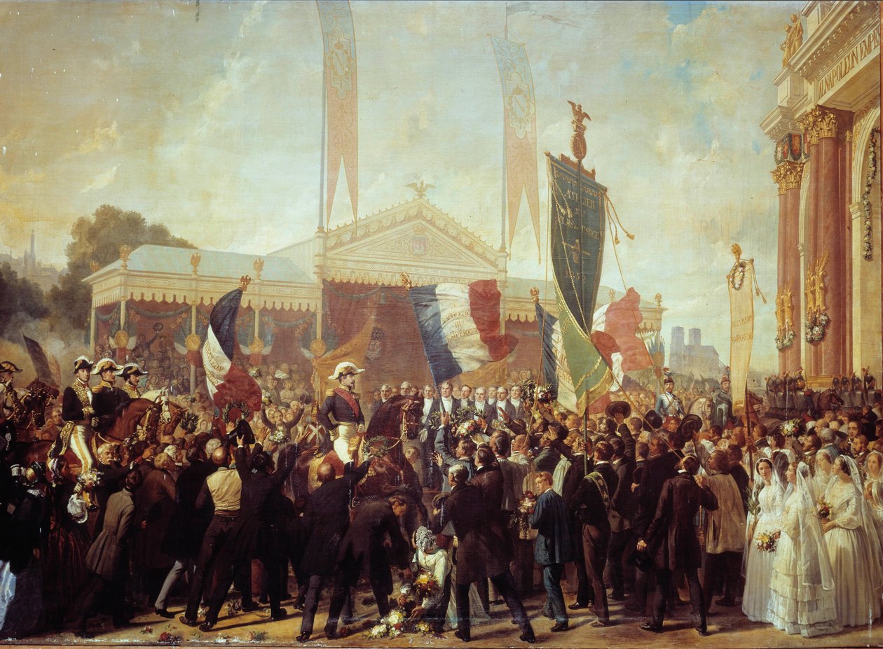 Triumfální vstup prince prezidenta Louise Napoleona Bonaparta (1808-1873) v Paříži 17. října od Charles Philippe Lariviere