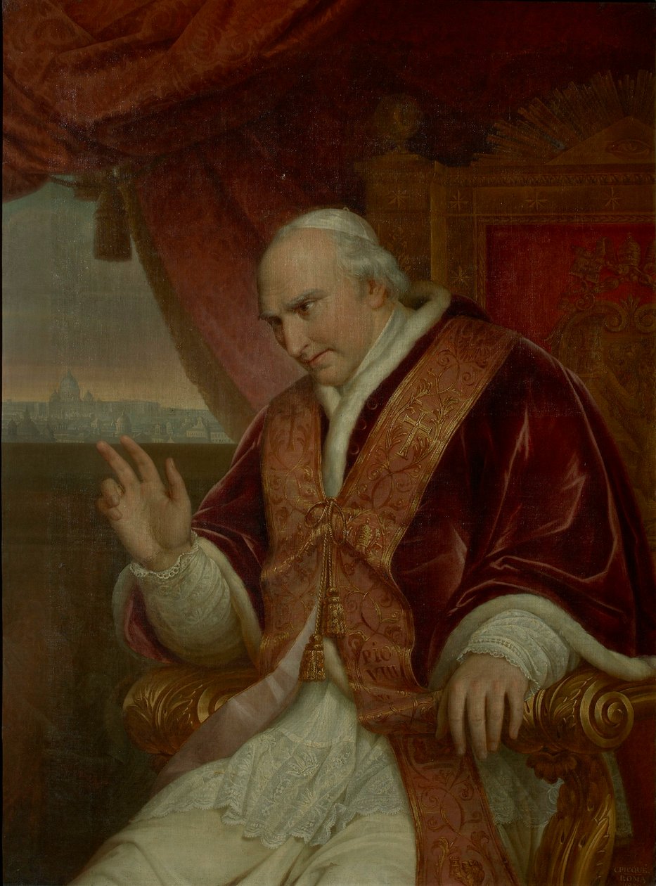 Portrét papeže Pia VIII 1761-1830, 1828. od Charles Picqué