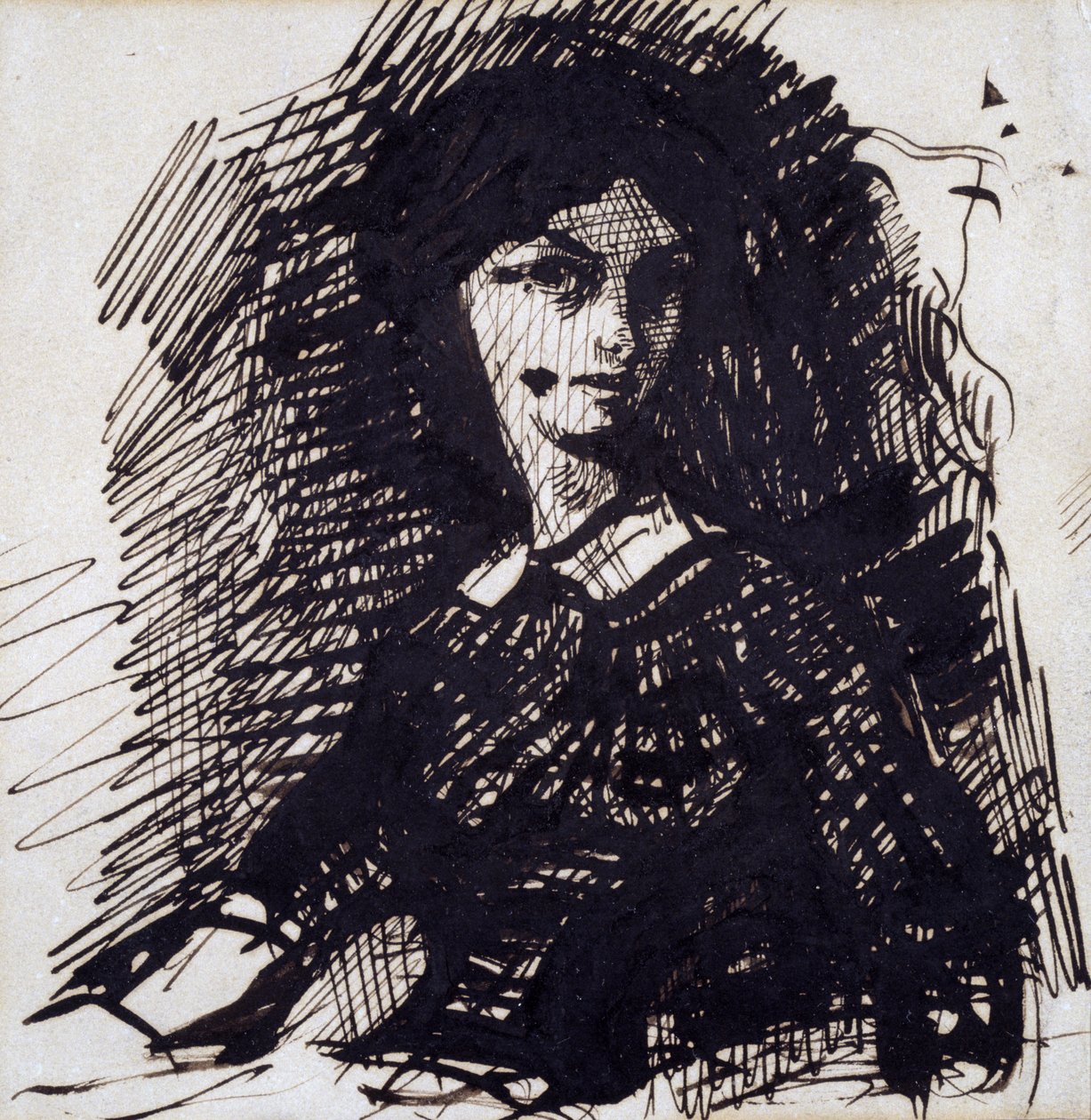 Portrét Jeanne Duvalové, polovina 19. století od Charles Pierre Baudelaire