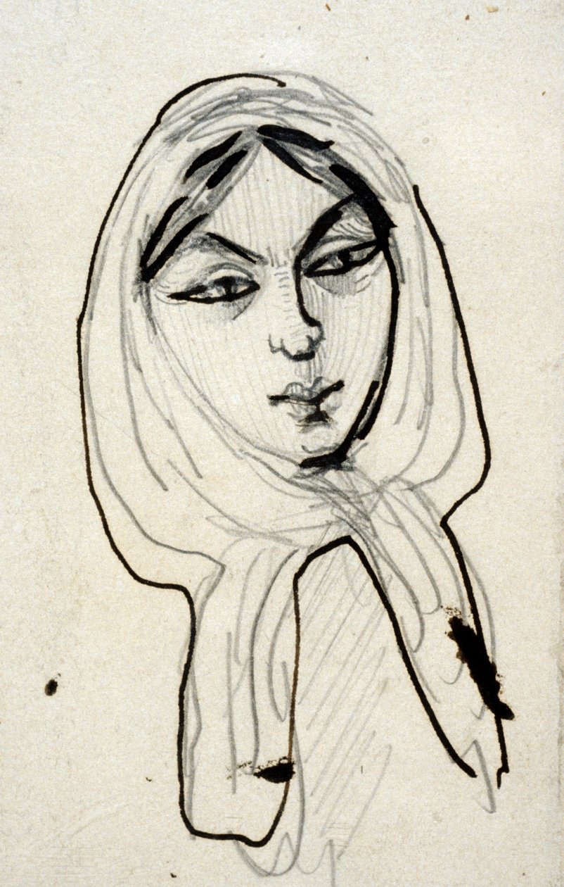 Portrét Jeanne Duvalové, polovina 19. století od Charles Pierre Baudelaire
