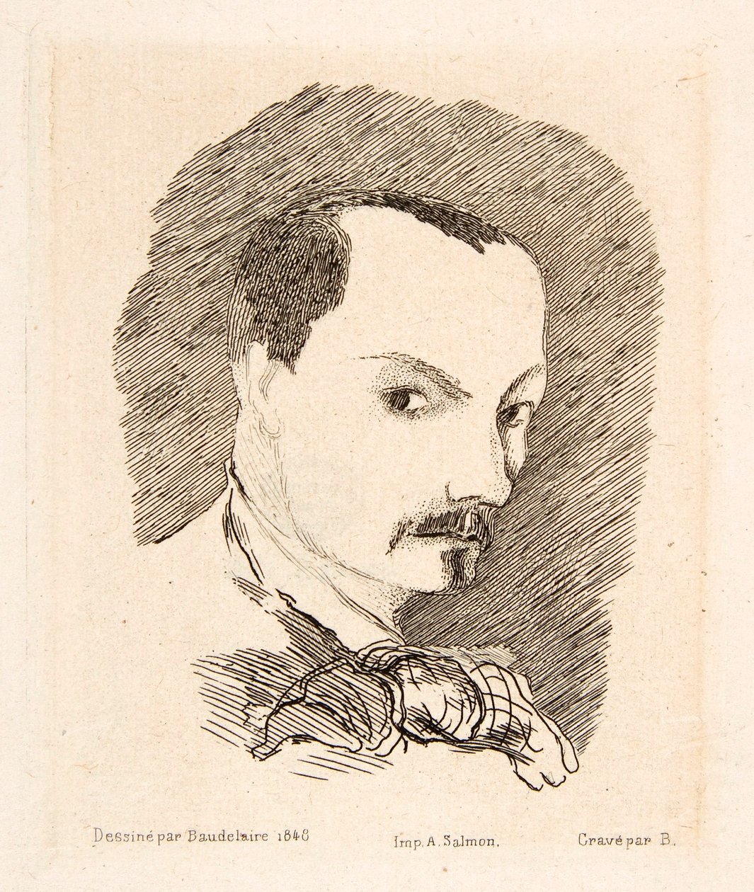 Autoportrét Charlese Baudelaira, hospoda. 1869. od Charles Pierre Baudelaire