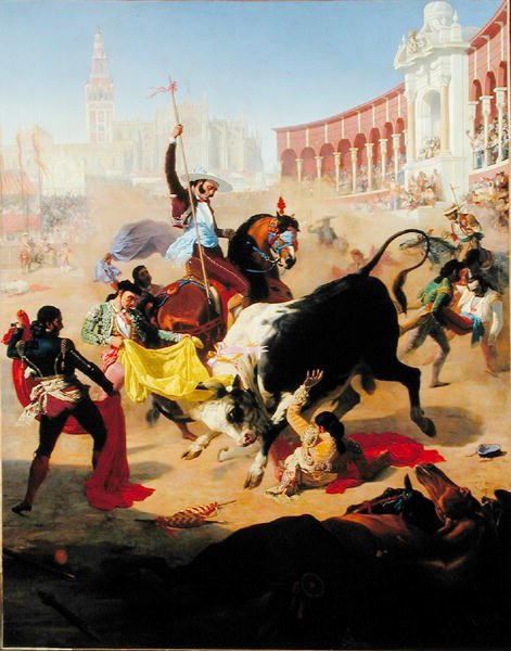 Býčí zápasy, 1846 od Charles Porion