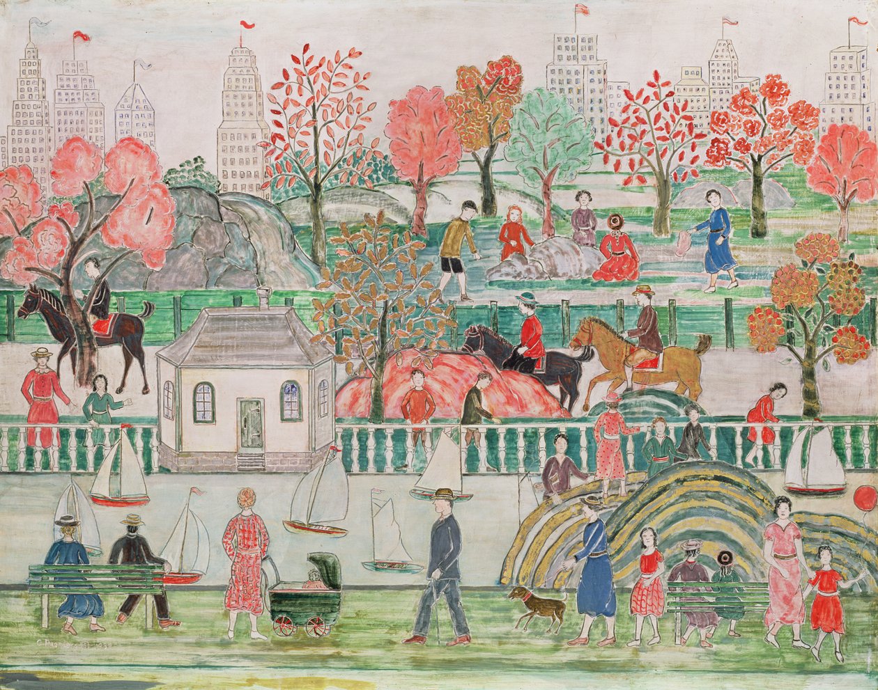 Centrální park od Charles Prendergast