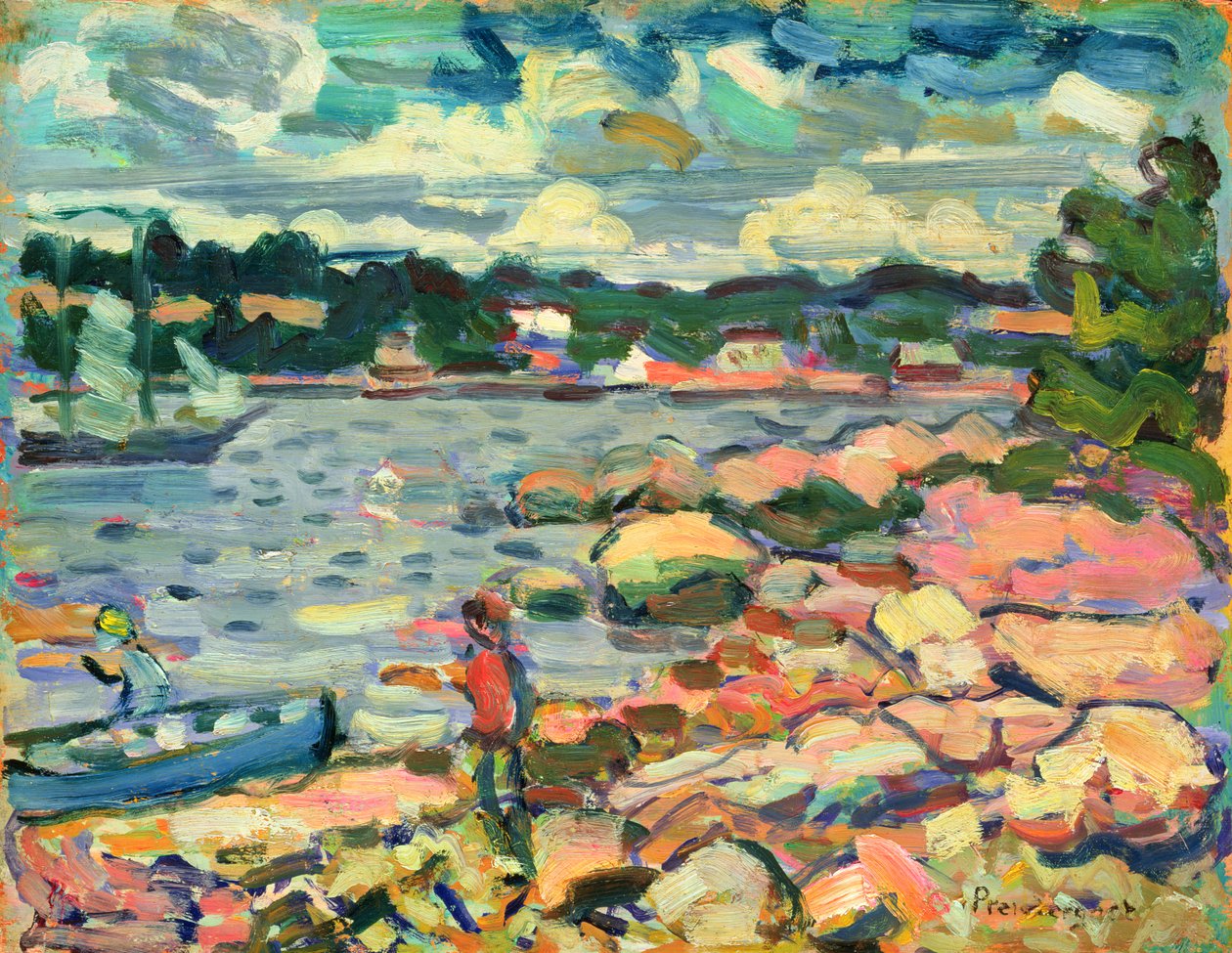 Symphony in Blue, Brooksville, Maine od Charles Prendergast