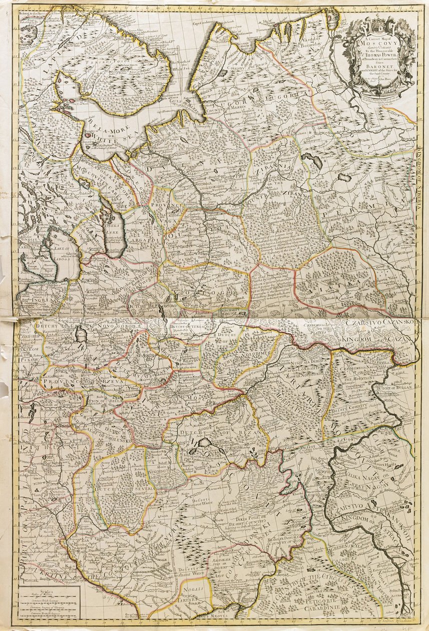 Mapa Muscovy od Charles Price