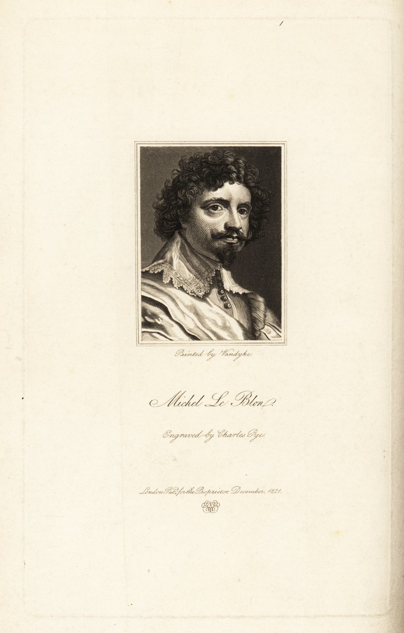 Portrét Michela le Blon od Charles Pye