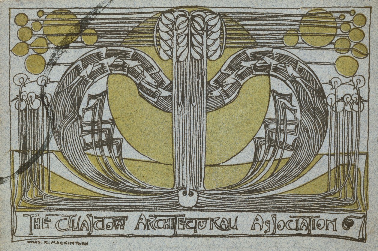 Program Conversazione, od Glasgow Architectural Association od Charles Rennie Mackintosh