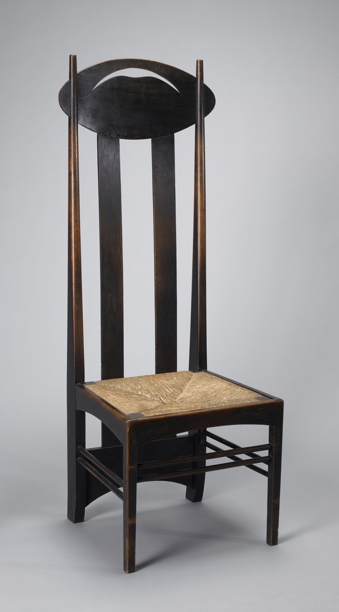 Postranní židle s vysokým opěradlem od Charles Rennie Mackintosh