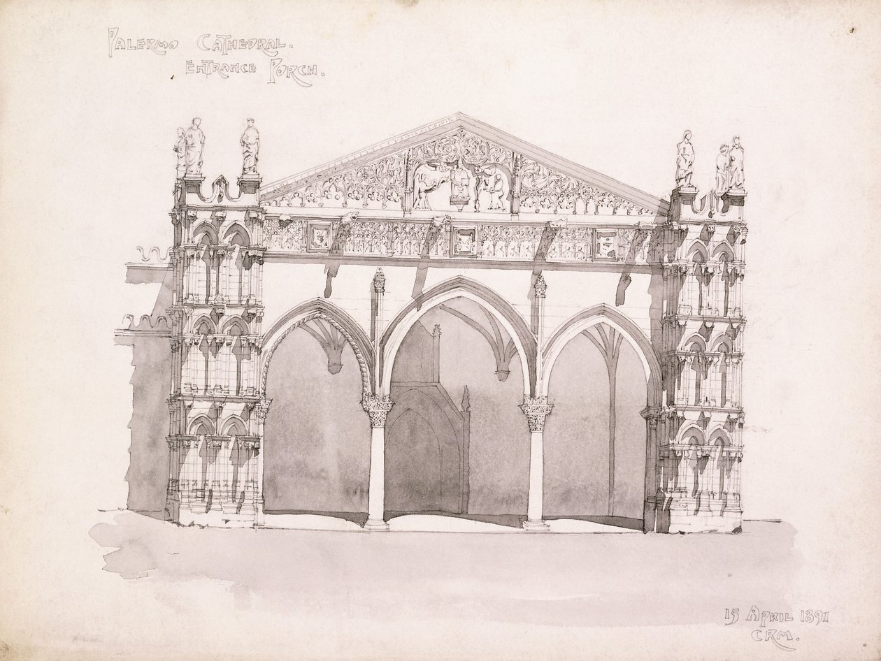 Palermská katedrála, Studovna vstupní verandy od Charles Rennie Mackintosh