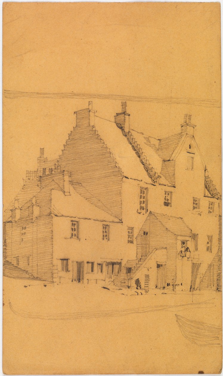 Náčrt starých budov, pravděpodobně v Glasgow (tužka, papír) od Charles Rennie Mackintosh