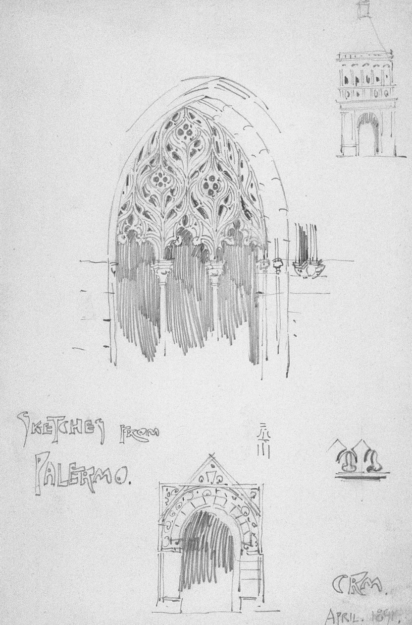 Skici z Palerma od Charles Rennie Mackintosh