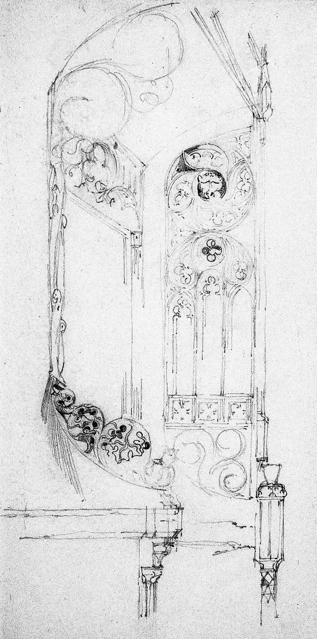 Schodiště, 1891 od Charles Rennie Mackintosh