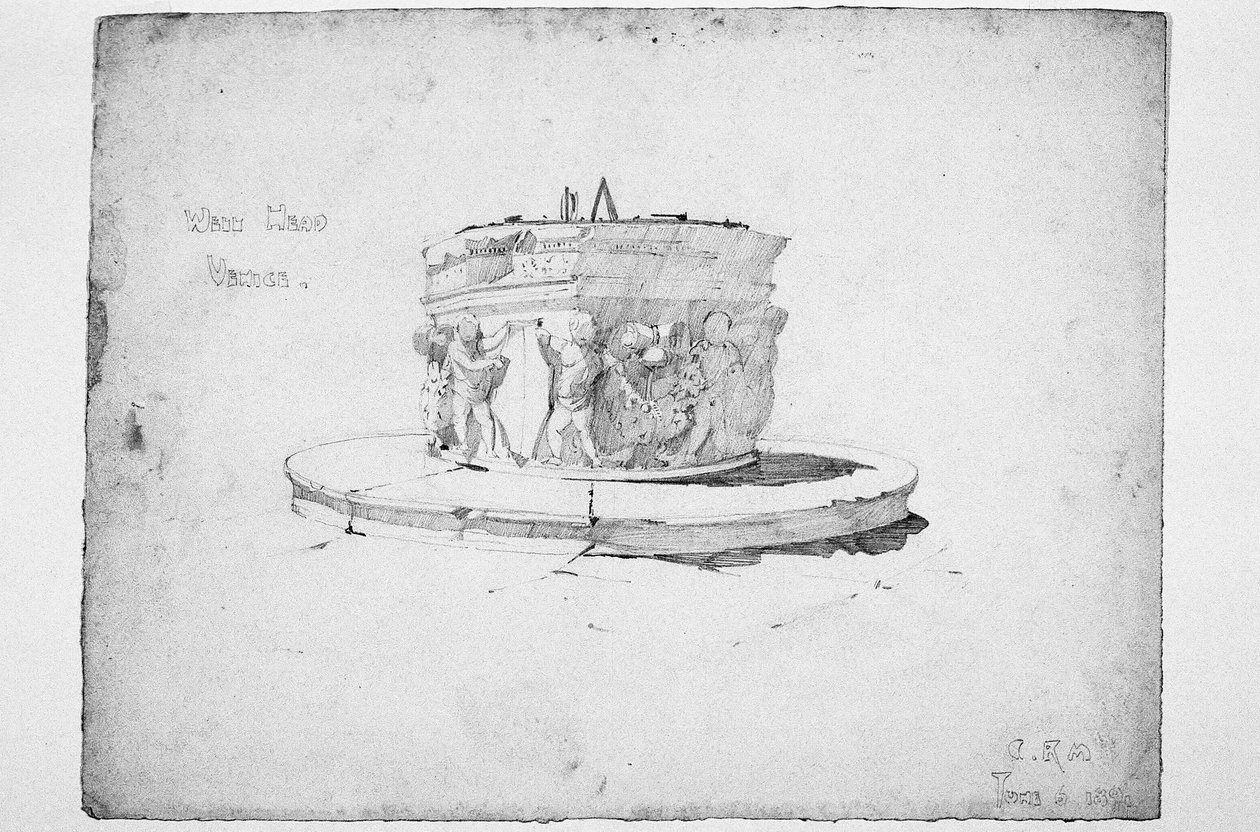 Well Head, Benátky, 1891 od Charles Rennie Mackintosh