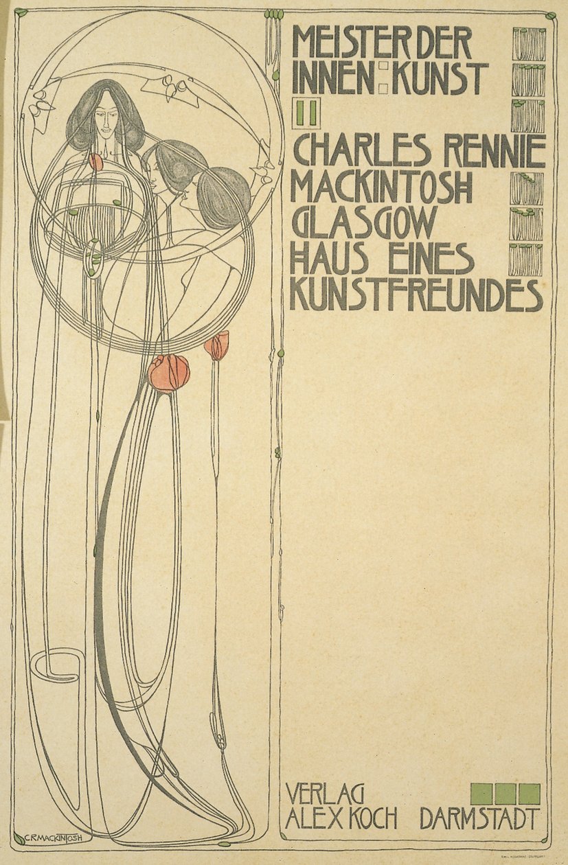 Titulní strana pro Dům přítele umění (Meister der Innenkunst II), 1902 od Charles Rennie Mackintosh