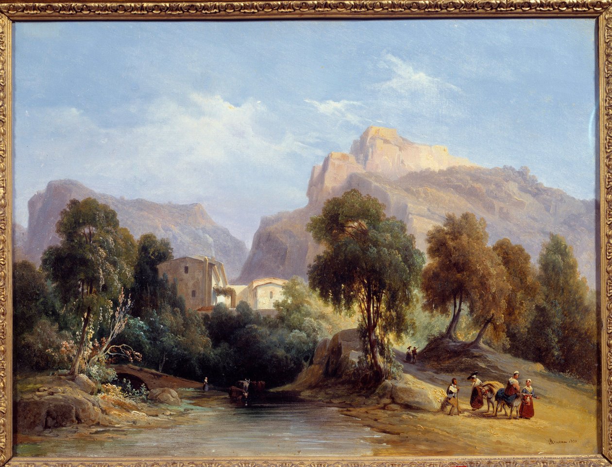 Papírnictví v údolí Saint Pons Malba Charlese Renouxe (1795-1846) 1833 Aix en Provence, Musee Granet od Charles Renoux