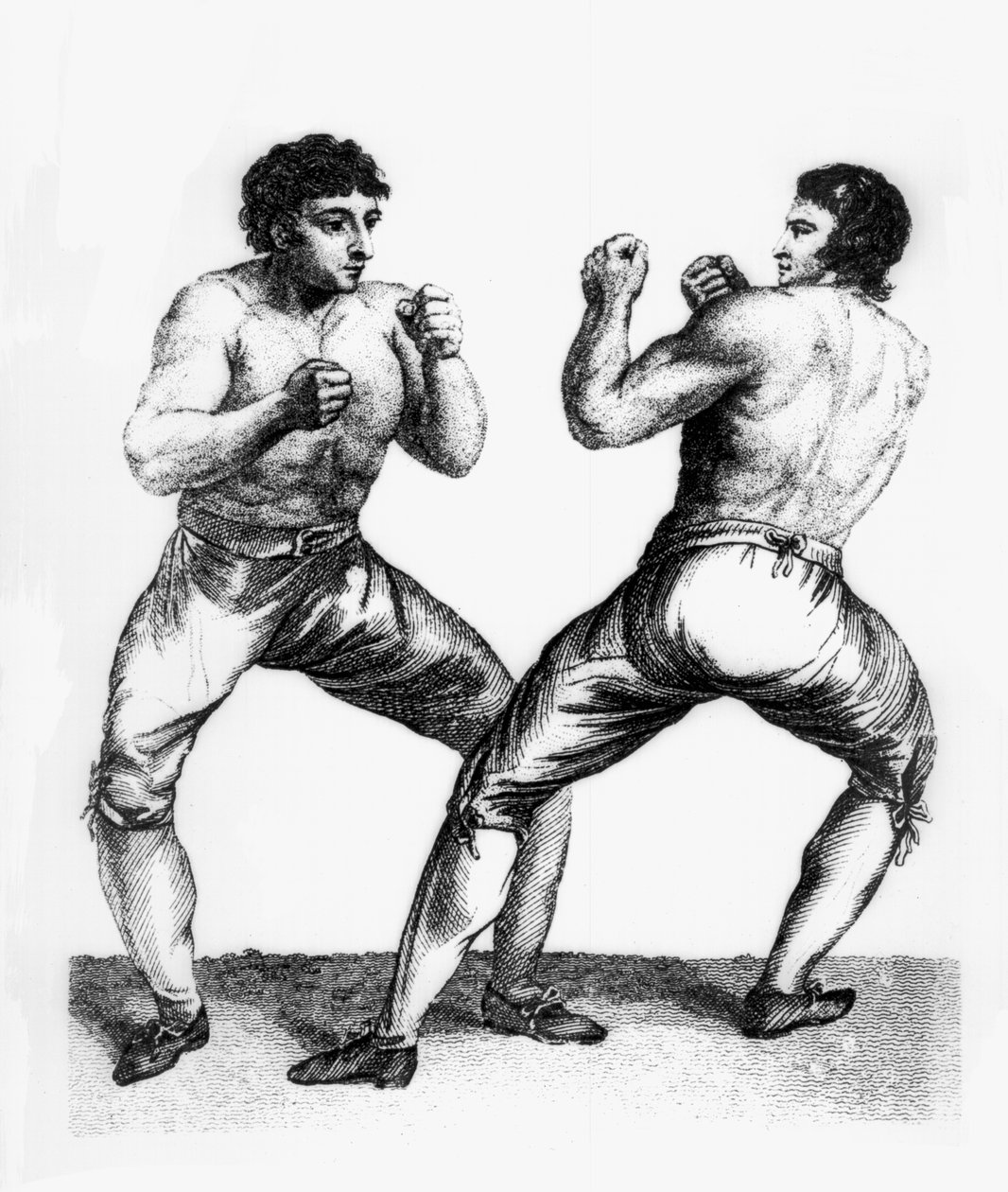 Boxerský zápas mezi Danielem Mendozou a Richardem Humphreysem, 29. září 1790 od Charles Reuben Ryley