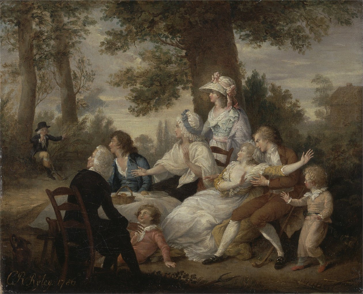 "Vikář z Wakefieldu," sv. Já, kap. VIII: Večeře v Hayfieldech (překvapeno kaplanem pana Thornhilla) od Charles Reuben Ryley