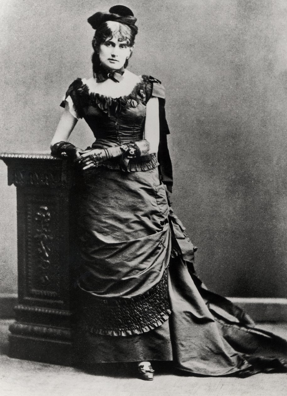 Berthe Morisot (1841-95) (černobílá fotografie) od Charles Reutlinger