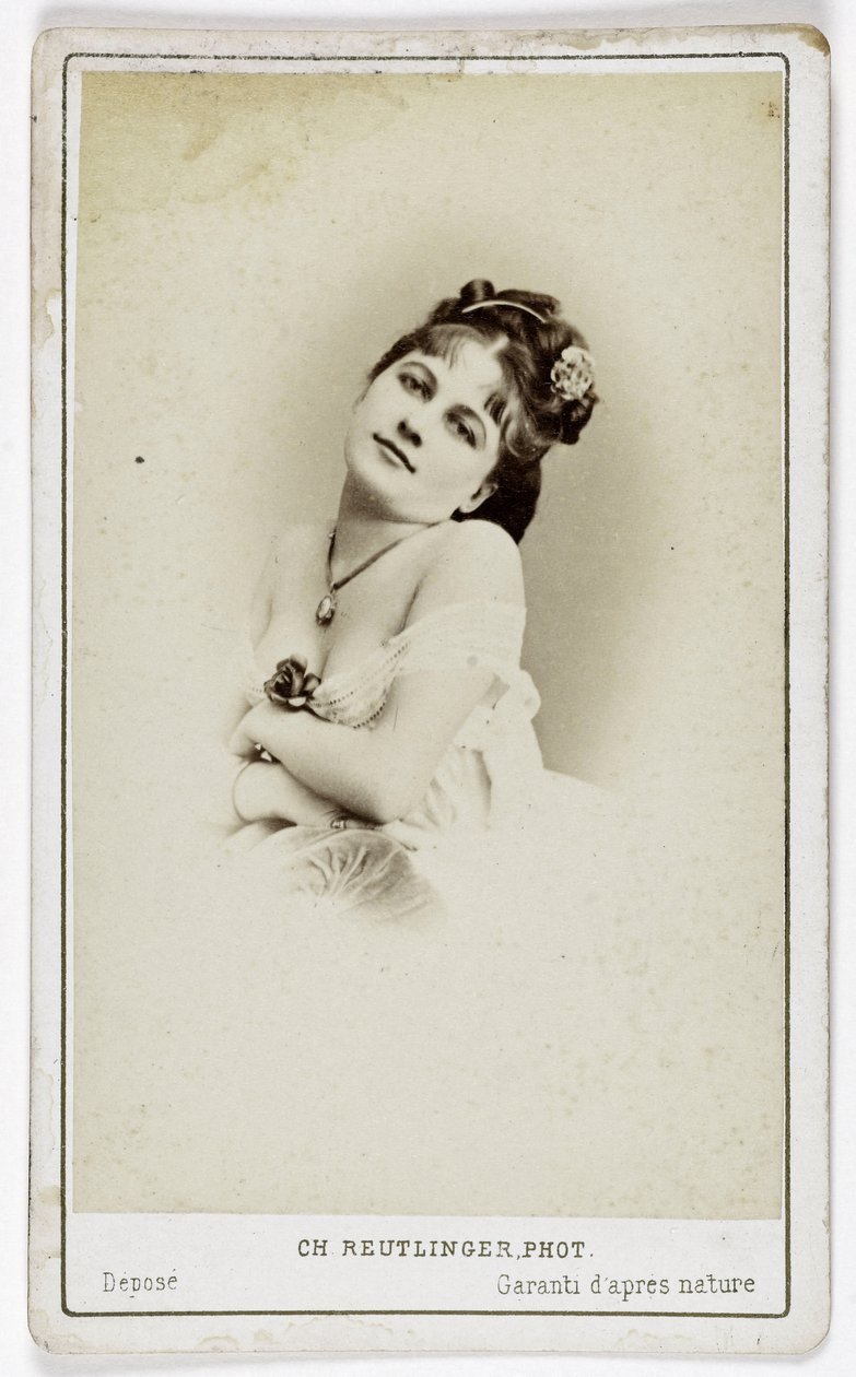 Portrét herečky Henriette Victoire Drouard (1851-1923). od Charles Reutlinger