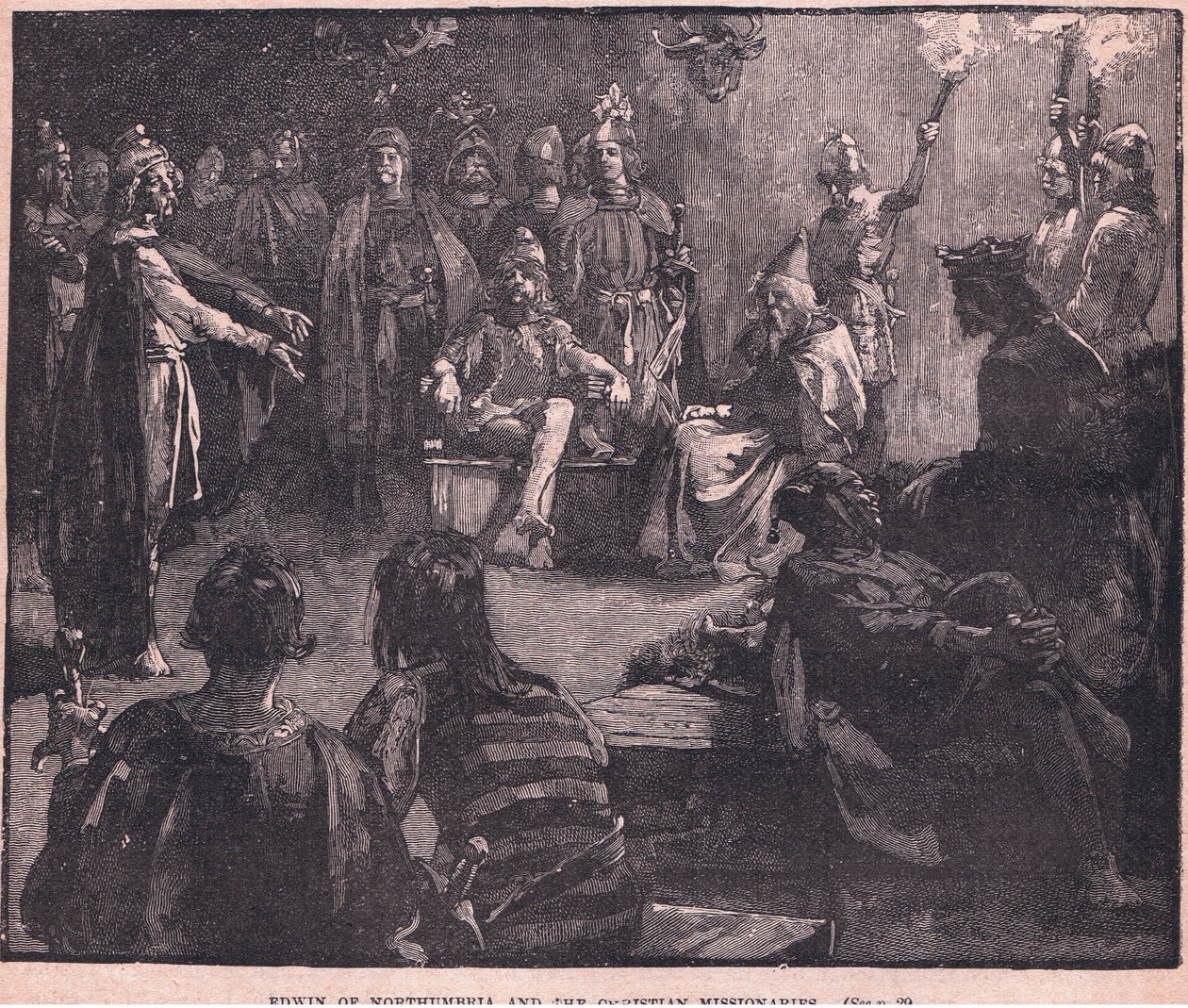Edwin z Northumbrie a křesťanští misionáři od Charles Ricketts