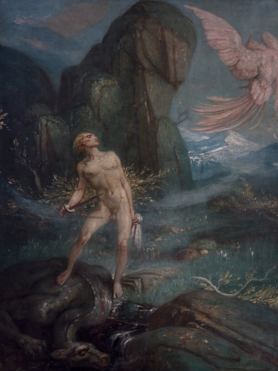 Siegfried a kouzelný pták, kolem roku 1930 od Charles Ricketts