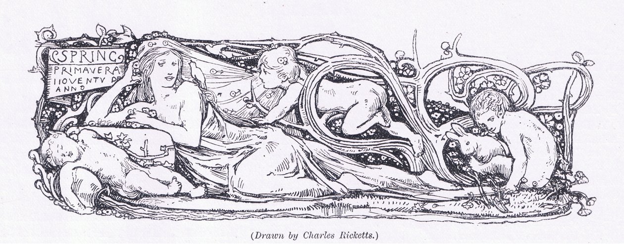 Spring, z The Magazine of Art 1893, Cassell and Company, 1893 od Charles Ricketts