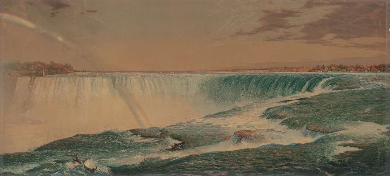 Velký pád, Niagara od Charles Risdon, after Frederick Edwin Church