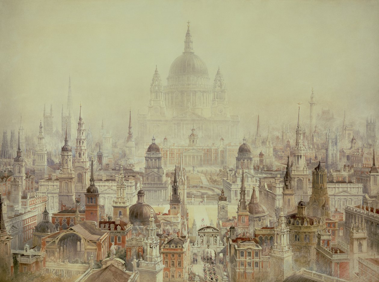 Pocta siru Christopheru Wrenovi od Charles Robert Cockerell