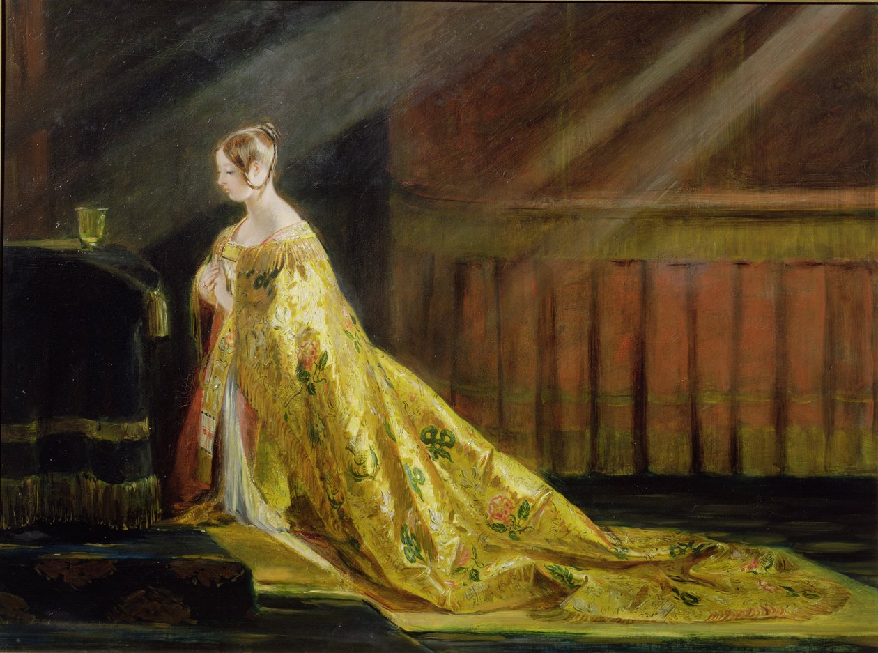 Královna Viktorie v korunovačním rouchu, 1838 od Charles Robert Leslie