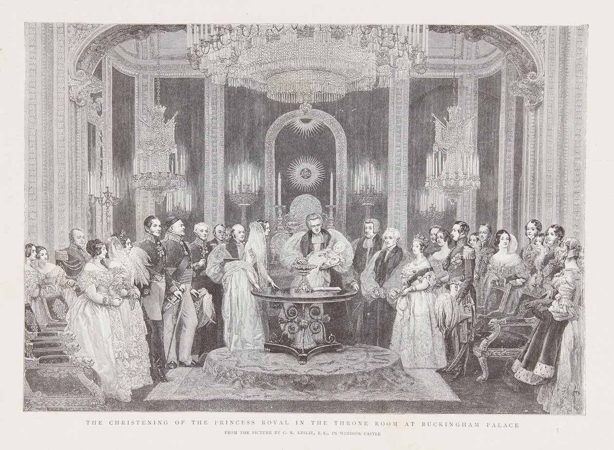 Křtiny Viktorie, princezny královské od Charles Robert Leslie