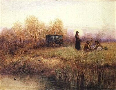 Cikáni (akvarel na papíře) od Charles Robertson