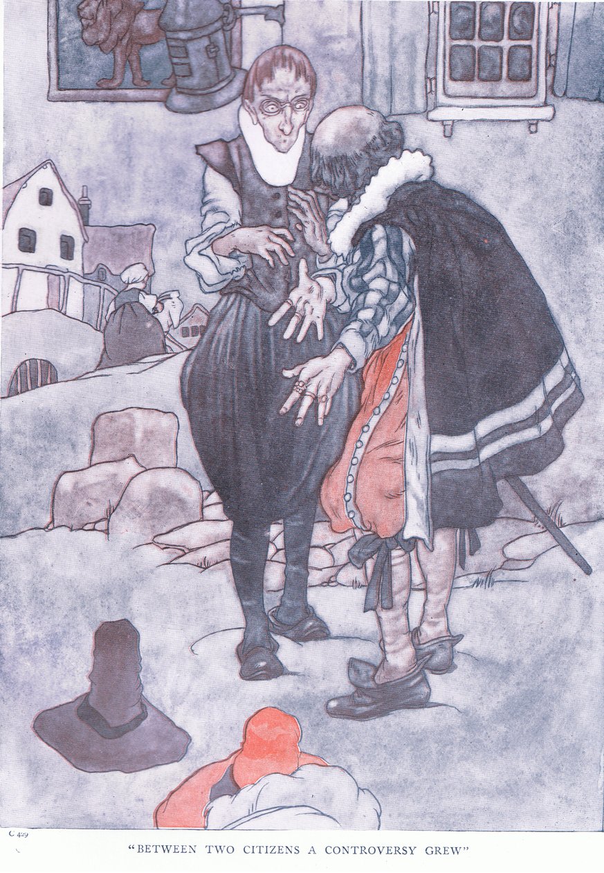 Mezi oběma občany se rozhořel spor, 1930s od Charles Robinson