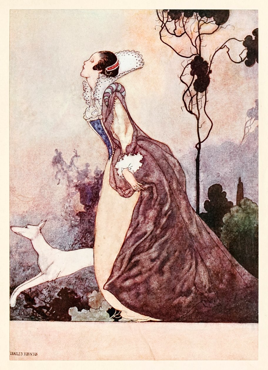 „Nějaká sláva při jejich zrození“ z „Všechno v lásce“ v Písních a sonetech Williama Shakespeara od Charles Robinson